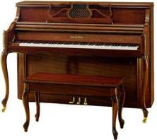 The Next Walter Piano to come ito our showroom will be the 1520 French Provincial Charles Walter Upright in a satin cherry finish.