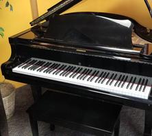 Kimball baby grand piano with bench
